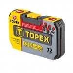 Гедоре  1/4'' В КУФАР 72 части TOPEX