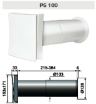 Комплект за естествена вентилация  PS Vents