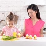 Комплект пластмасови чашки за яйца Qlux Avantage L-00210 - 4 броя