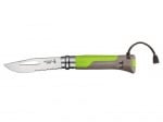 Туристически нож със свирка 08 OUTDOOR Opinel Туристически нож със свирка 08 OUTDOOR Opinel - Earth-Green