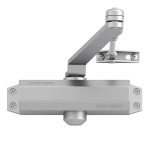 Автомат за затваряне на врати ASSA ABLOY DC110 с рейка и свързващо рамо за еднокрили врати с ширина до 110 см - СРЕБРИСТ