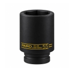 Удължена ударна кована шестостенна вложка PARD C46510055 - 3/4\", 55 мм, Cr-Mo