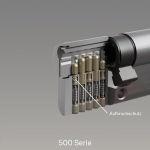 Секретен патрон YALE серия 500 с три ключа - 35 × 55 мм