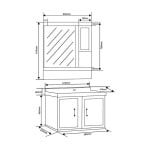 Комплект мебели за баня PVC 231-60 Forma Vita