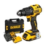 Ударна акумулаторна бормашина - винтоверт с 2 батерии и зарядно DCD709D2T DeWalt