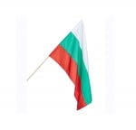 Знаме на България с дървена дръжка - 4 размера