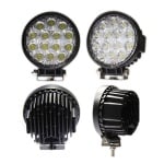 Водоустойчива халогенна работна лампа LED Flood Light - кръг / 24 W - 14 5011