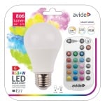 LED SMART лампа AVIDE RGB+White - 9,7 W