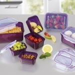 Комплект пластмасови кутии за съхранение на храна GOURMETmaxx с клик капаци