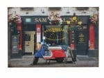 Светеща картина с 3D елементи Светеща картина с 3D елементи - мотопед