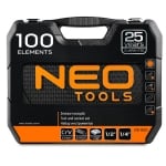 Комплект гедоре ½ ¼ 100 части Neo Tools