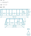 Сглобяем овален басейн с филтърна помпа BESTWAY Power Steel - 488 х 107 х 305 см