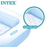 Правоъгълен бебешки надуваем басейн INTEX - 166 х 100 х 25 см