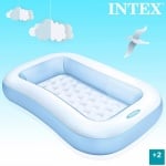 Правоъгълен бебешки надуваем басейн INTEX - 166 х 100 х 25 см