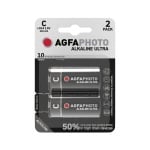 Батерия AGFAPHOTO Alkaline Ultra LR14 / 1.5 V - 2 броя