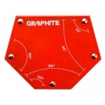 Магнитен държач за заваряване Graphite 45˚, 60˚, 75˚, 90˚, 135˚ - 111 x 136 x 24 мм