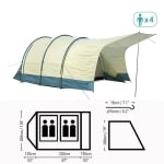 Палатка Pavillo Triptrek X4 Tent Bestway 68013 - ЧЕТИРИМЕСТНА