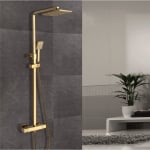 Душ система със смесител и термостат ICT 6222 GOLD Inter Ceramic