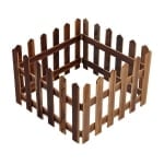 Декоративна дървена ограда Wooden Nature W925B