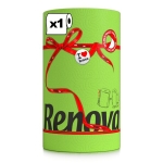 Двулицева домакинска хартия с една цветна и една бяла страна Renova - 120 къса / 2 пласта