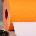 Двулицева домакинска хартия с една цветна и една бяла страна Renova - 120 къса / 2 пласта