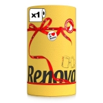 Двулицева домакинска хартия с една цветна и една бяла страна Renova - 120 къса / 2 пласта