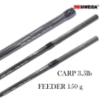 Риболовен прът SIWEIDA Iguana Carbon Extra Sensitive Feder/Carp - 390 мм