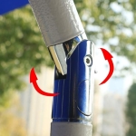 Градински чадър на две нива с чупещ се механизъм - зелен