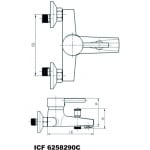 Смесител за вана и душ 6258290 - INTER CERAMIC