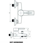 Смесител за вана и душ  6258290 -  INTER CERAMIC