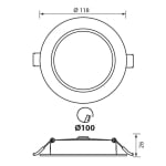 LED луна VIVALUX VERA led - 9 W