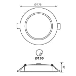 LED луна VIVALUX VERA led - 18 W