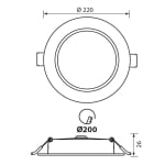 LED луна VIVALUX VERA led - 24 W