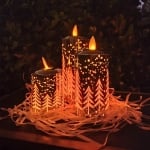 Комплект светещи коледни свещи за украса - ЗЛАТНА ГОРА