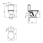 Моноблок с хоризонтално оттичане Vidima W835101