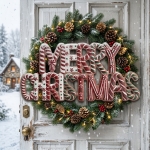 Коледна метална табела Merry Christmas