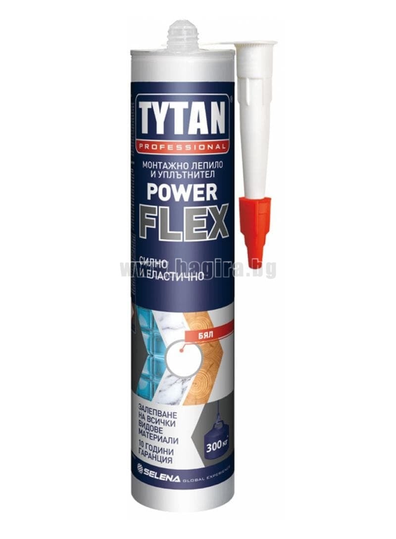 Прозрачно монтажно лепило / уплътнител Power Flex Tytan Professional ...